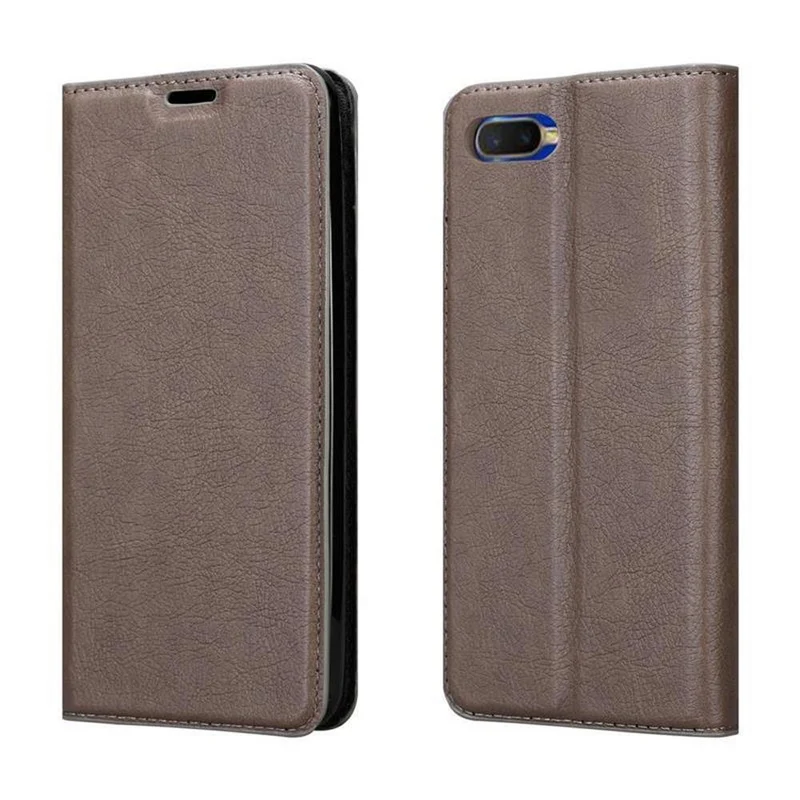 Cadorabo Hülle kompatibel mit Oppo R17 NEO Schutzhülle mit Magnetverschluss, Standfunktion und Kartenfach