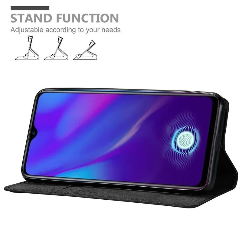 Cadorabo Hülle kompatibel mit Oppo R17 NEO Schutzhülle mit Magnetverschluss, Standfunktion und Kartenfach
