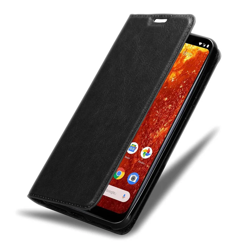 Cadorabo Hülle kompatibel mit Nokia 8,1 Schutzhülle mit Magnetverschluss, Standfunktion und Kartenfach