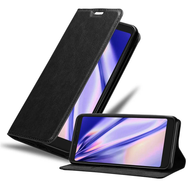 Cadorabo Hülle kompatibel mit Alcatel 1S 2019 Schutzhülle mit Magnetverschluss, Standfunktion und Kartenfach