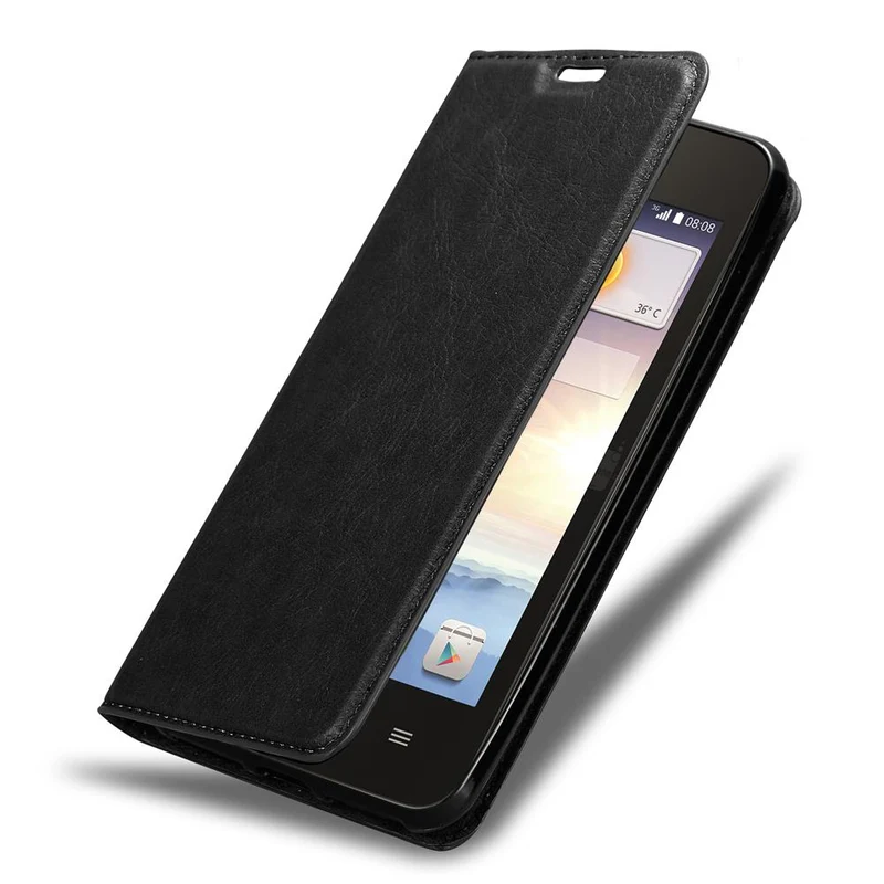 Cadorabo Hülle kompatibel mit Huawei Y3 / Y3C / Y330 / Y331 / Y360 Schutzhülle mit Magnetverschluss, Standfunktion und Kartenfach