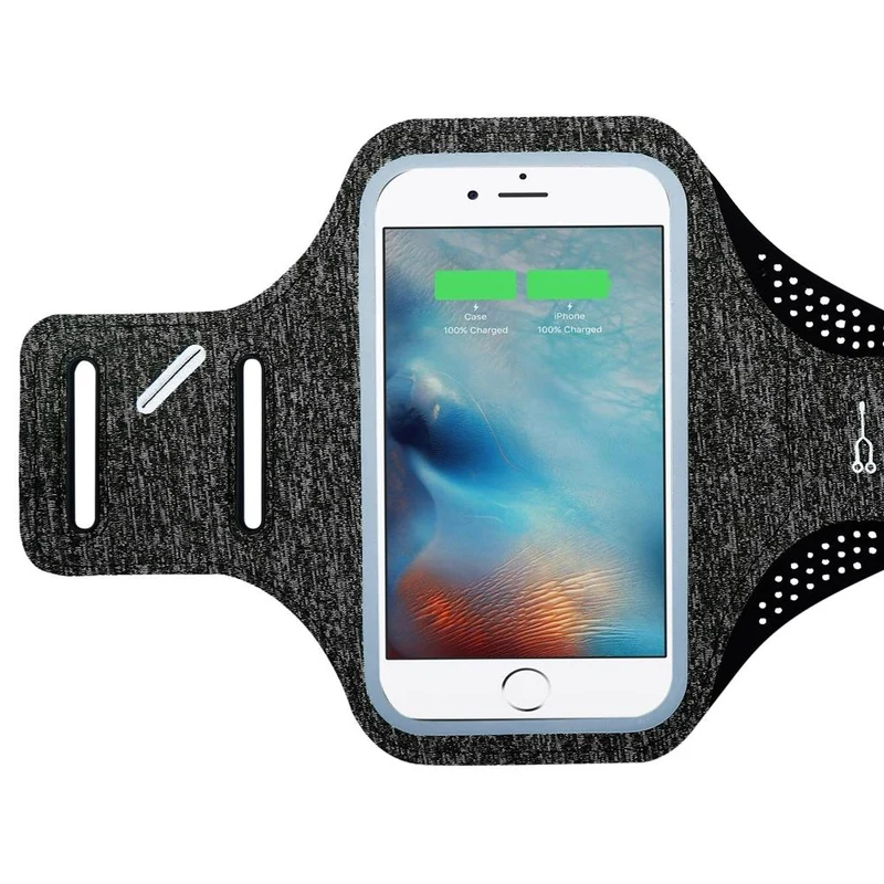 Cadorabo Sport Armtasche für Handys von 4.7 - 6.0 Zoll Sport Armband für Smartphones Handytasche mit Klettverschluss
