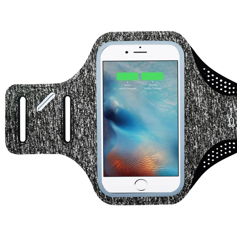 Cadorabo Sport Armtasche für Handys von 4.7 - 6.0 Zoll Sport Armband für Smartphones Handytasche mit Klettverschluss