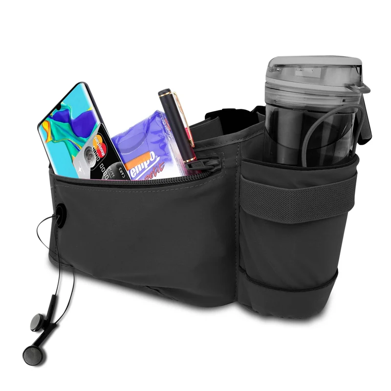 Cadorabo Bauchtasche für Handys Längenverstellbare Hüfttasche Gürteltasche Handytasche mit Reißverschluss