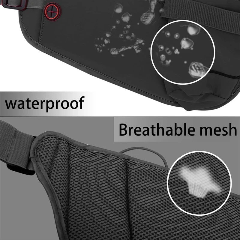 Cadorabo Bauchtasche für Handys Längenverstellbare Hüfttasche Gürteltasche Handytasche mit Reißverschluss