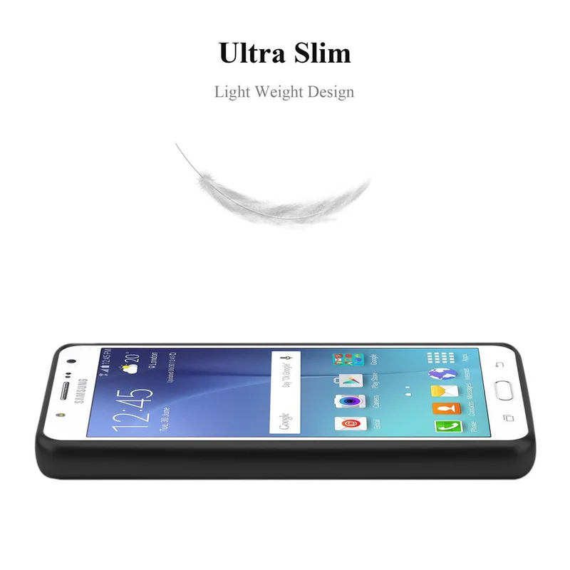 Cadorabo Hülle kompatibel mit Samsung Galaxy J7 2015 Schutzhülle aus flexiblem TPU Silikon