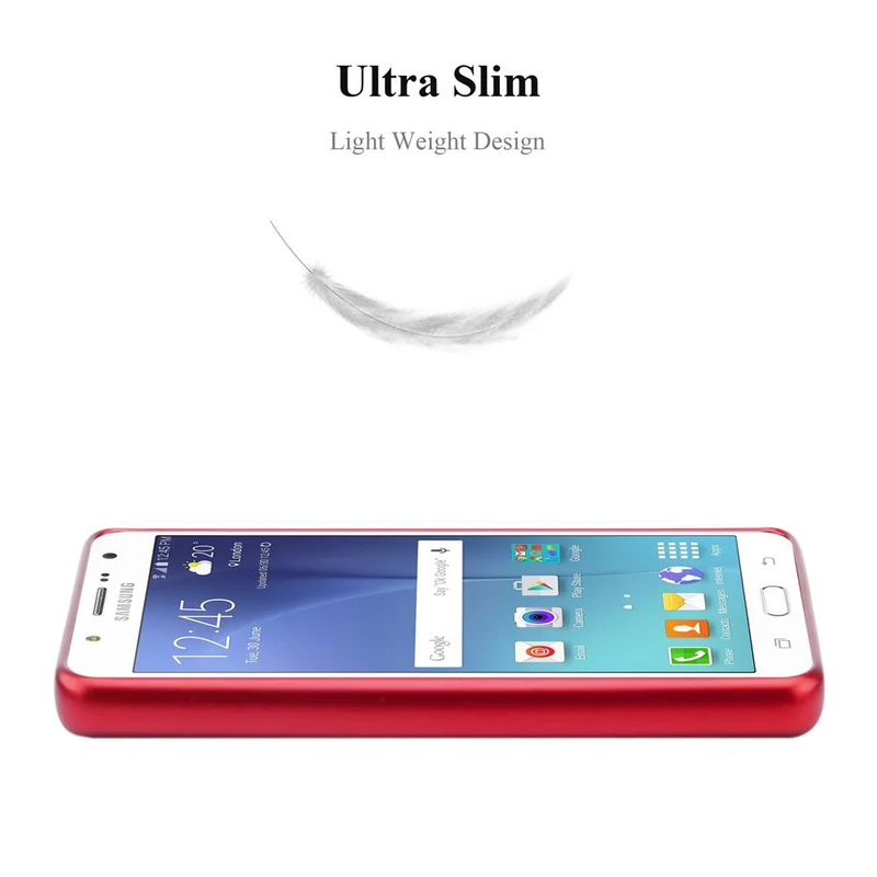 Cadorabo Hülle kompatibel mit Samsung Galaxy J7 2015 Schutzhülle aus flexiblem TPU Silikon