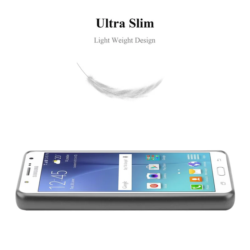Cadorabo Hülle kompatibel mit Samsung Galaxy J7 2015 Schutzhülle aus flexiblem TPU Silikon