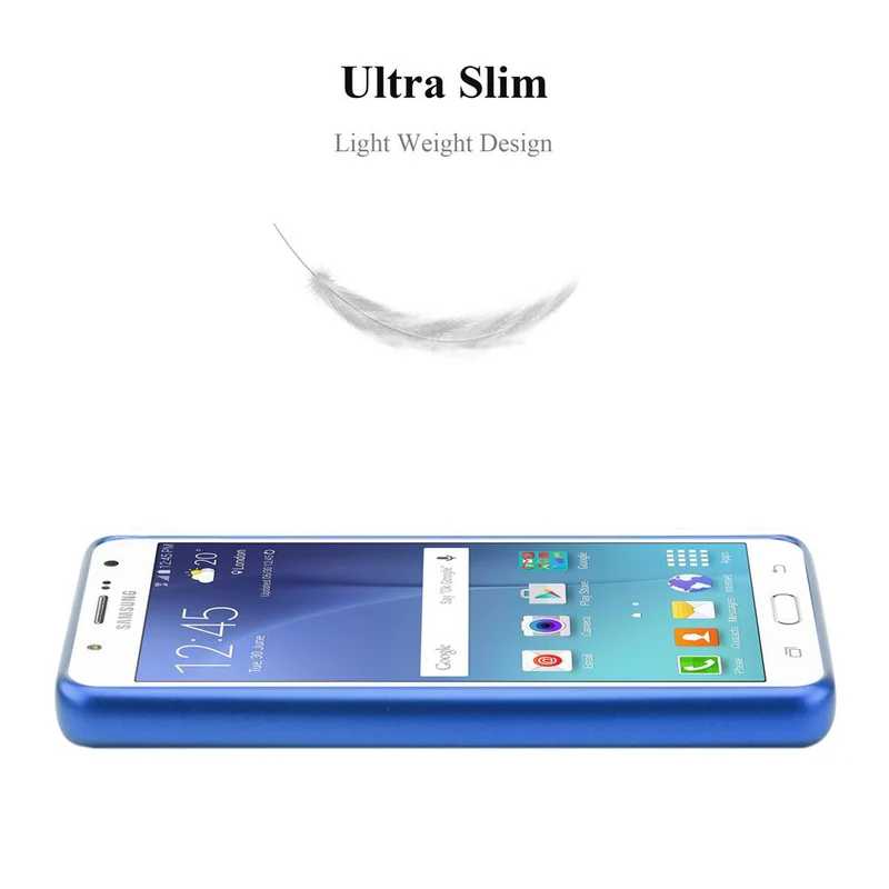 Cadorabo Hülle kompatibel mit Samsung Galaxy J7 2015 Schutzhülle aus flexiblem TPU Silikon