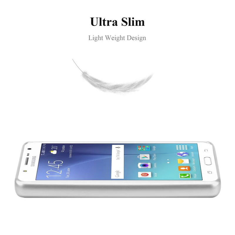 Cadorabo Hülle kompatibel mit Samsung Galaxy J7 2015 Schutzhülle aus flexiblem TPU Silikon