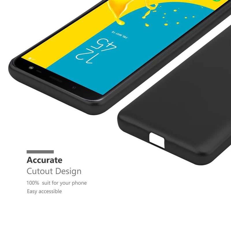 Cadorabo Hülle kompatibel mit Samsung Galaxy J6 2018 Schutzhülle aus flexiblem TPU Silikon