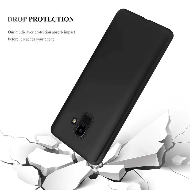 Cadorabo Hülle kompatibel mit Samsung Galaxy J6 2018 Schutzhülle aus flexiblem TPU Silikon