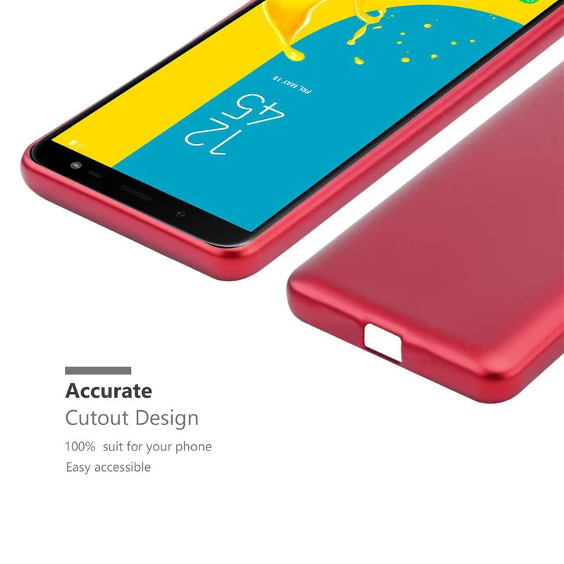 Cadorabo Hülle kompatibel mit Samsung Galaxy J6 2018 Schutzhülle aus flexiblem TPU Silikon