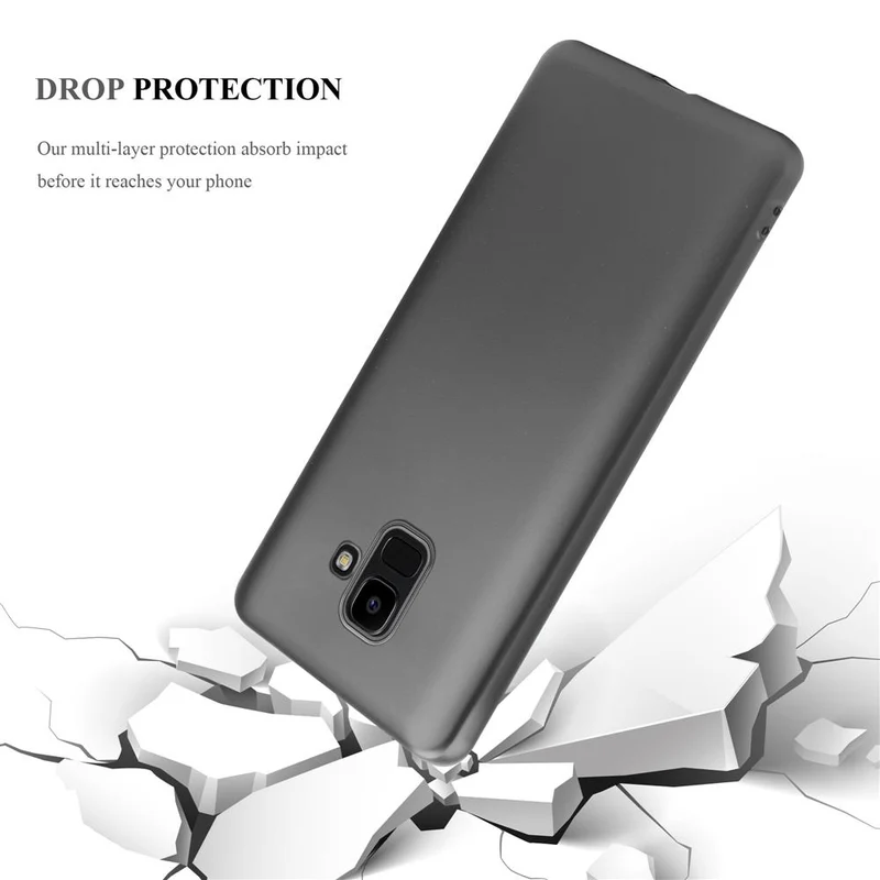 Cadorabo Hülle kompatibel mit Samsung Galaxy J6 2018 Schutzhülle aus flexiblem TPU Silikon
