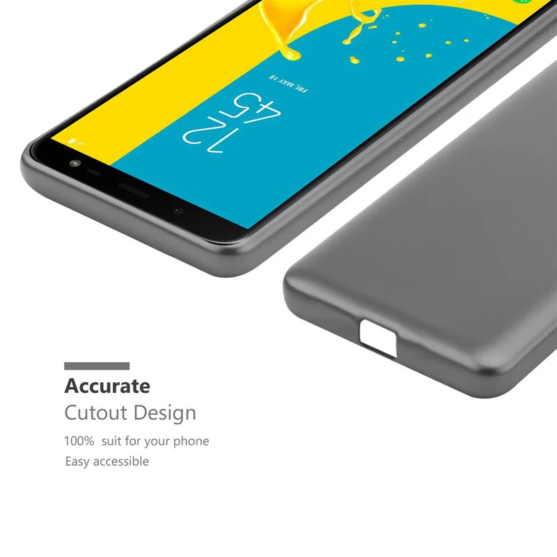 Cadorabo Hülle kompatibel mit Samsung Galaxy J6 2018 Schutzhülle aus flexiblem TPU Silikon