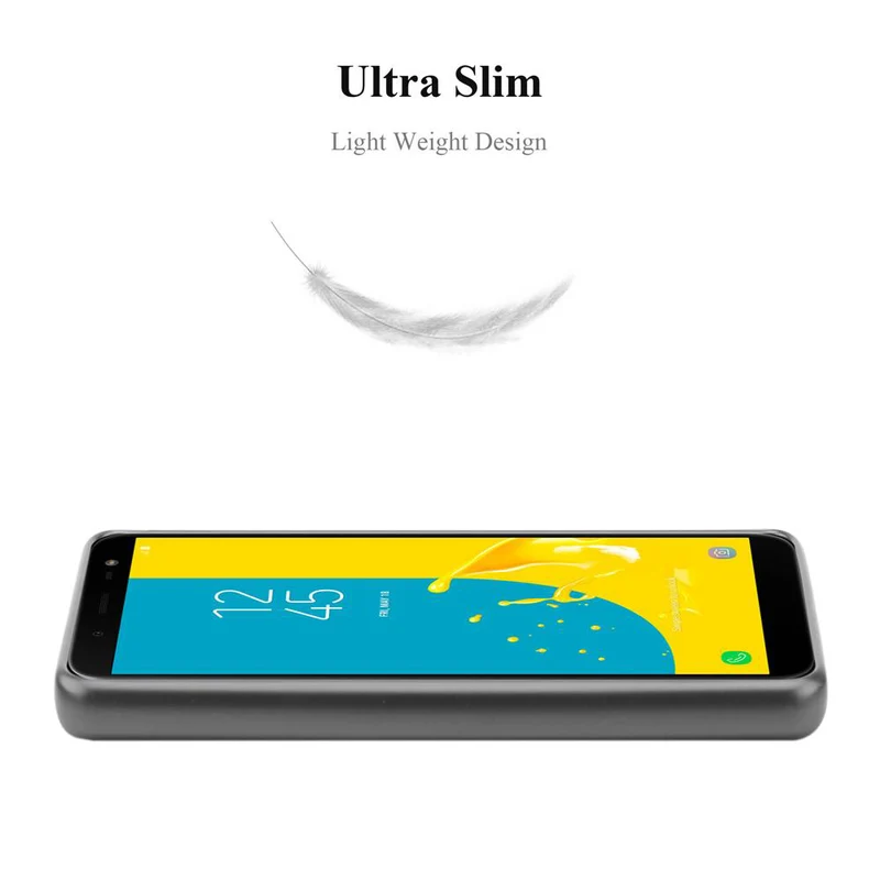 Cadorabo Hülle kompatibel mit Samsung Galaxy J6 2018 Schutzhülle aus flexiblem TPU Silikon