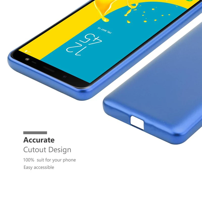 Cadorabo Hülle kompatibel mit Samsung Galaxy J6 2018 Schutzhülle aus flexiblem TPU Silikon