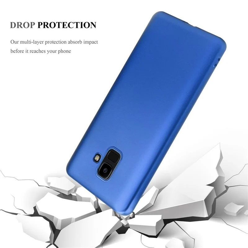 Cadorabo Hülle kompatibel mit Samsung Galaxy J6 2018 Schutzhülle aus flexiblem TPU Silikon