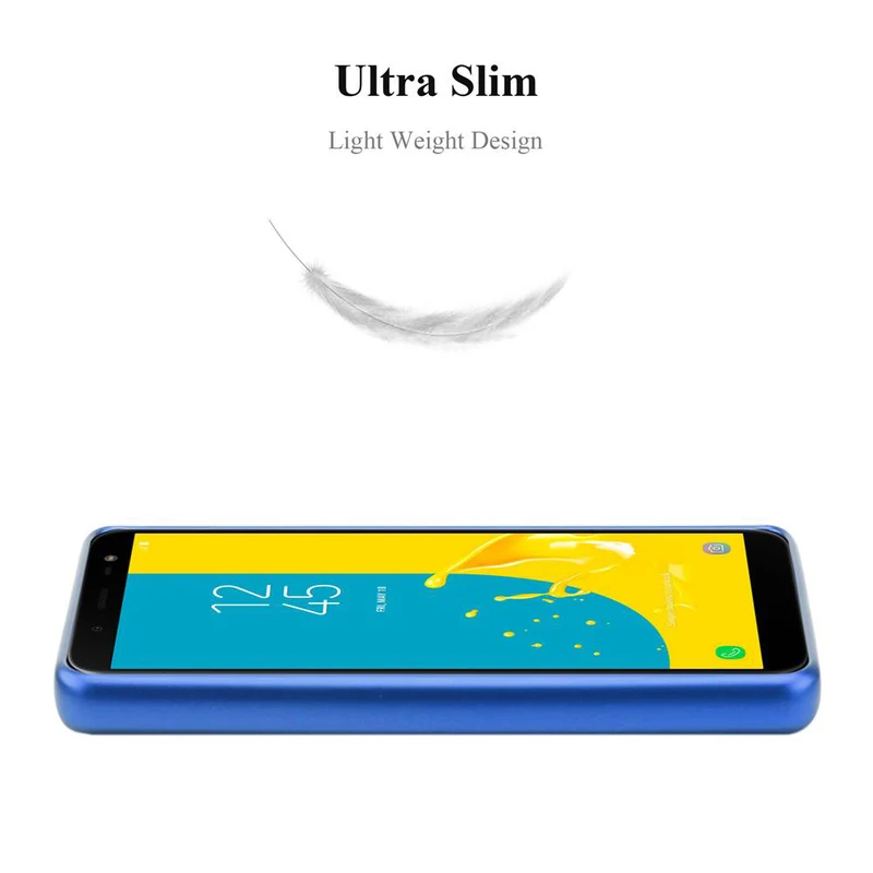 Cadorabo Hülle kompatibel mit Samsung Galaxy J6 2018 Schutzhülle aus flexiblem TPU Silikon