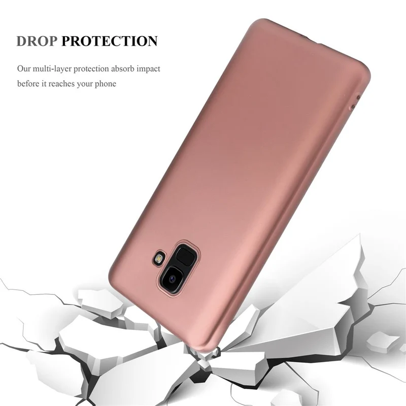 Cadorabo Hülle kompatibel mit Samsung Galaxy J6 2018 Schutzhülle aus flexiblem TPU Silikon