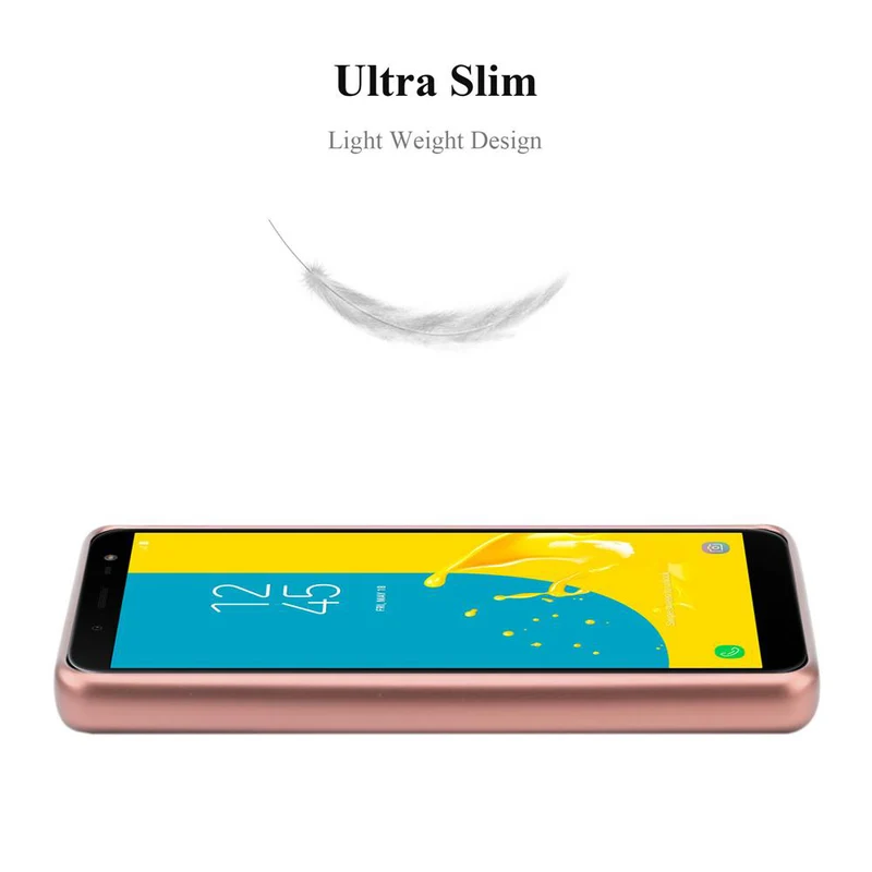 Cadorabo Hülle kompatibel mit Samsung Galaxy J6 2018 Schutzhülle aus flexiblem TPU Silikon