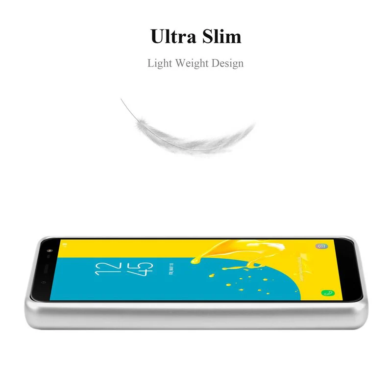 Cadorabo Hülle kompatibel mit Samsung Galaxy J6 2018 Schutzhülle aus flexiblem TPU Silikon