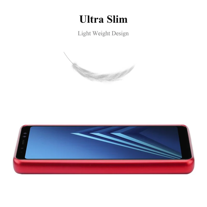 Cadorabo Hülle kompatibel mit Samsung Galaxy A8 2018 Schutzhülle aus flexiblem TPU Silikon