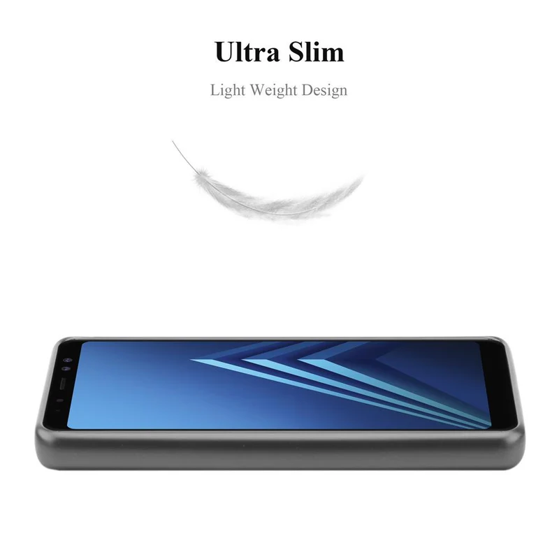 Cadorabo Hülle kompatibel mit Samsung Galaxy A8 2018 Schutzhülle aus flexiblem TPU Silikon