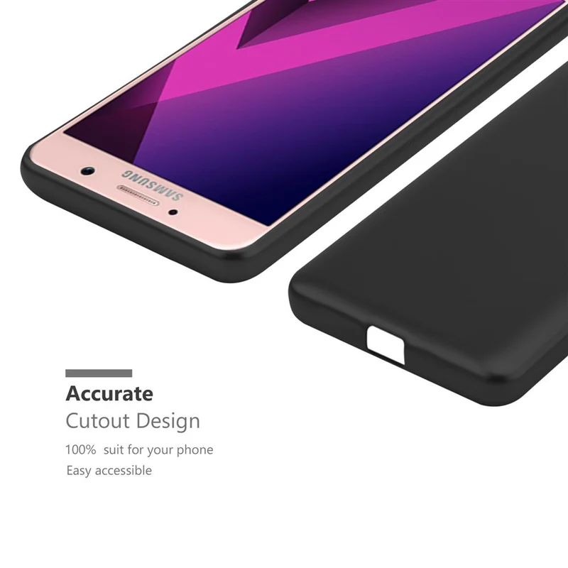 Cadorabo Hülle kompatibel mit Samsung Galaxy A7 2017 Schutzhülle aus flexiblem TPU Silikon
