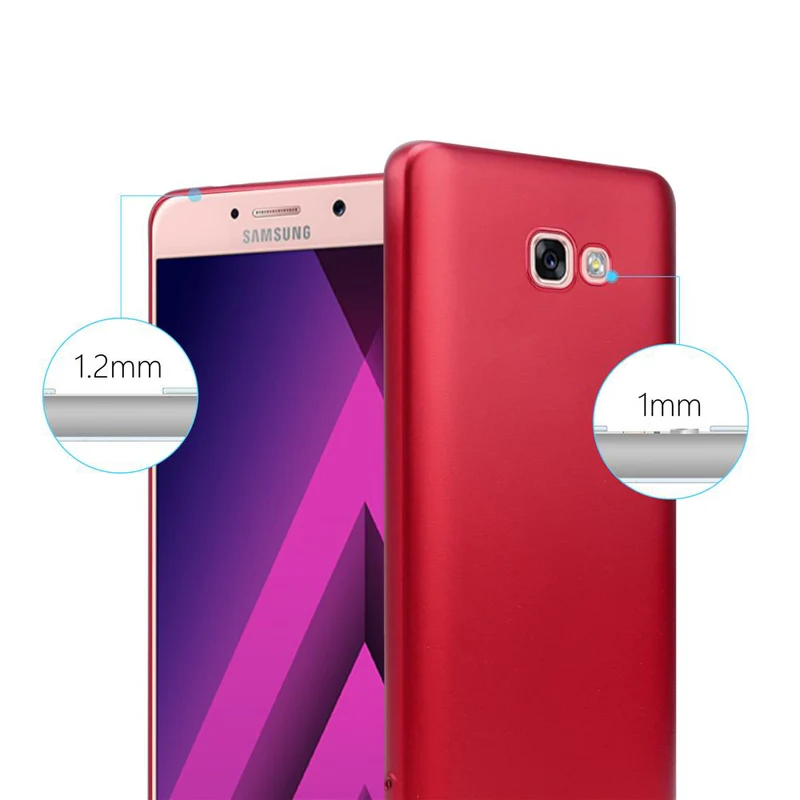 Cadorabo Hülle kompatibel mit Samsung Galaxy A7 2017 Schutzhülle aus flexiblem TPU Silikon