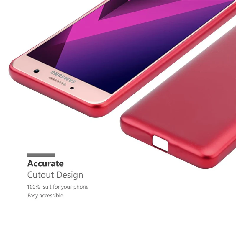 Cadorabo Hülle kompatibel mit Samsung Galaxy A7 2017 Schutzhülle aus flexiblem TPU Silikon