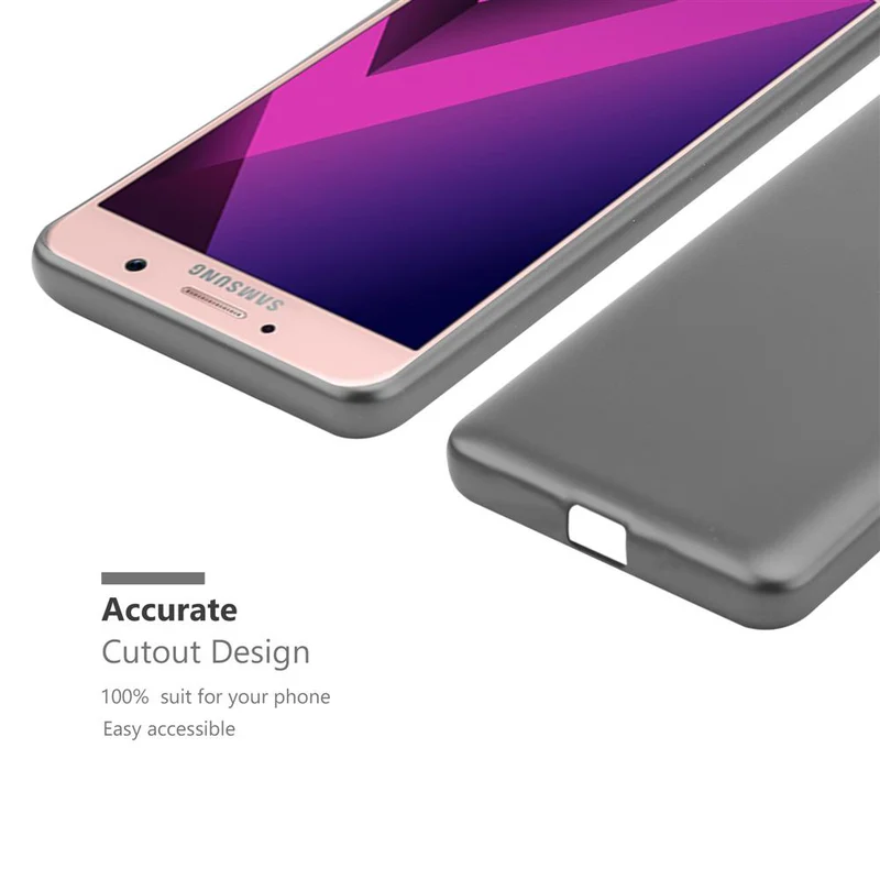 Cadorabo Hülle kompatibel mit Samsung Galaxy A7 2017 Schutzhülle aus flexiblem TPU Silikon