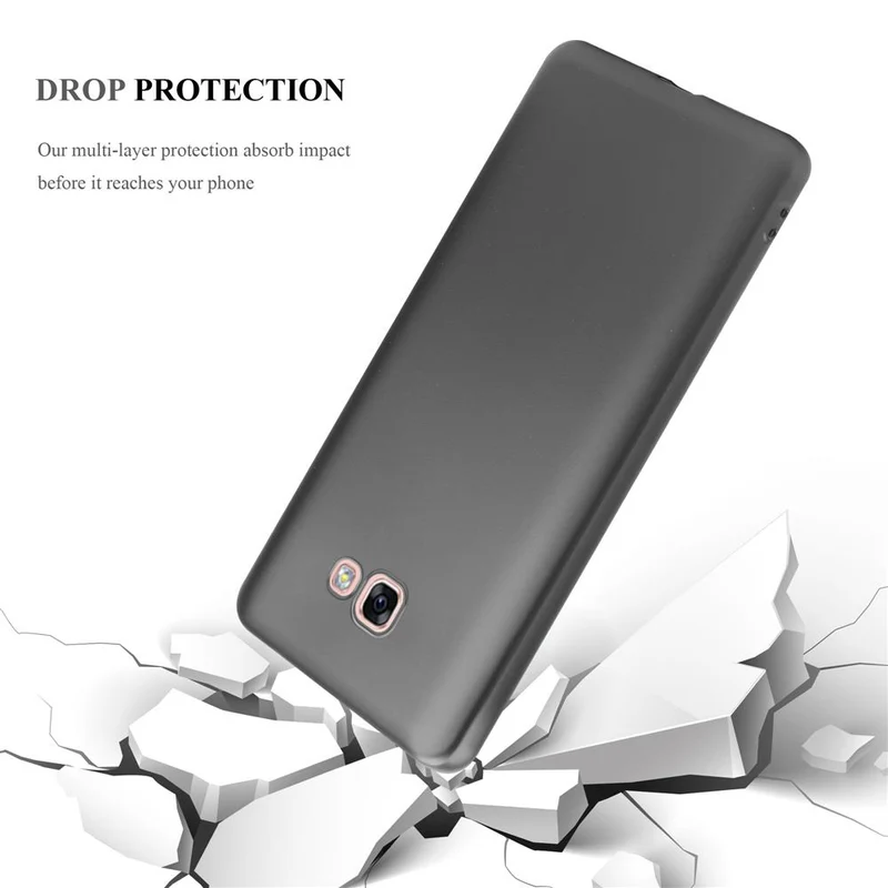 Cadorabo Hülle kompatibel mit Samsung Galaxy A7 2017 Schutzhülle aus flexiblem TPU Silikon