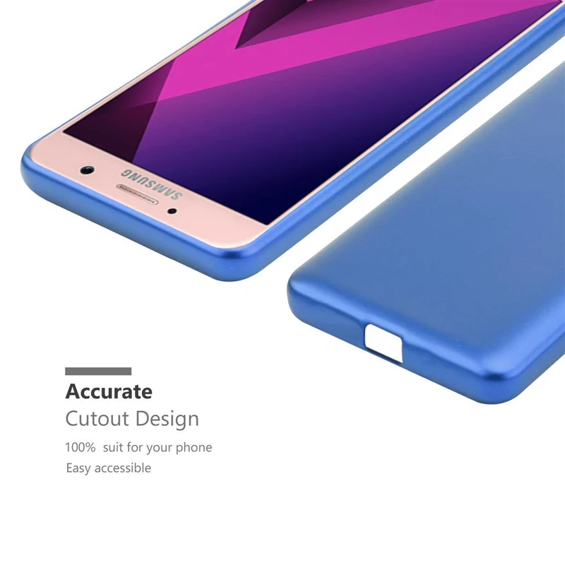 Cadorabo Hülle kompatibel mit Samsung Galaxy A7 2017 Schutzhülle aus flexiblem TPU Silikon