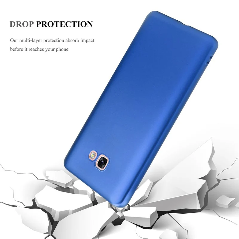 Cadorabo Hülle kompatibel mit Samsung Galaxy A7 2017 Schutzhülle aus flexiblem TPU Silikon