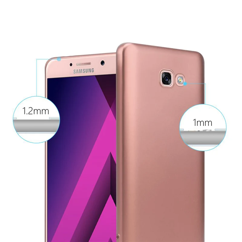 Cadorabo Hülle kompatibel mit Samsung Galaxy A7 2017 Schutzhülle aus flexiblem TPU Silikon