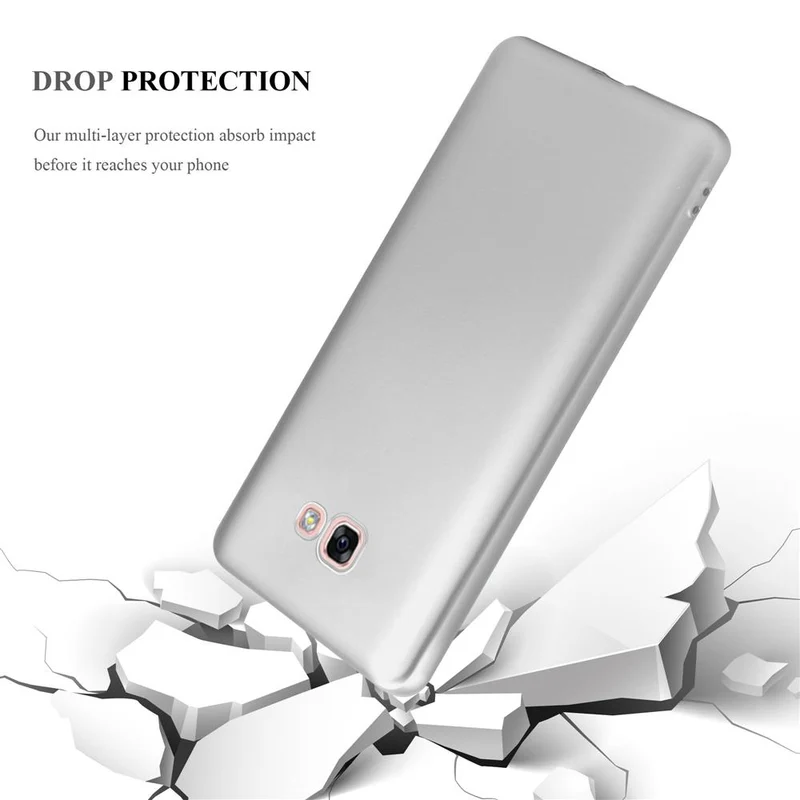 Cadorabo Hülle kompatibel mit Samsung Galaxy A7 2017 Schutzhülle aus flexiblem TPU Silikon