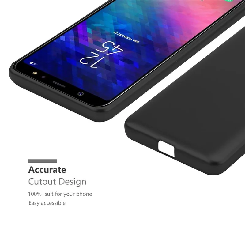 Cadorabo Hülle kompatibel mit Samsung Galaxy A6 PLUS 2018 Schutzhülle aus flexiblem TPU Silikon