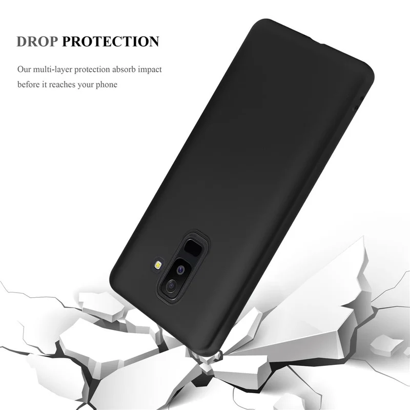 Cadorabo Hülle kompatibel mit Samsung Galaxy A6 PLUS 2018 Schutzhülle aus flexiblem TPU Silikon