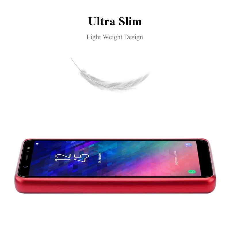 Cadorabo Hülle kompatibel mit Samsung Galaxy A6 PLUS 2018 Schutzhülle aus flexiblem TPU Silikon