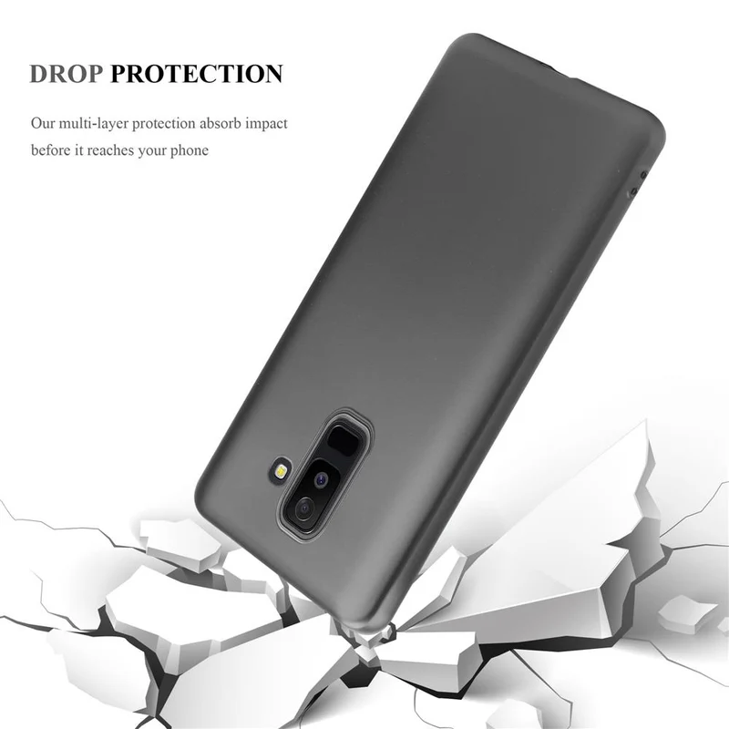 Cadorabo Hülle kompatibel mit Samsung Galaxy A6 PLUS 2018 Schutzhülle aus flexiblem TPU Silikon