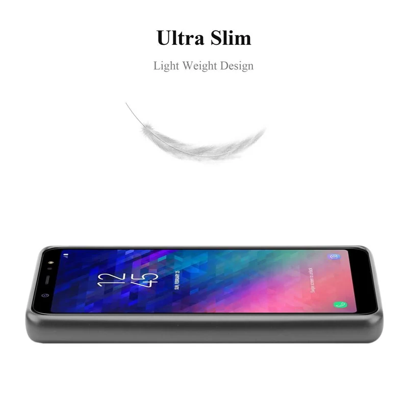 Cadorabo Hülle kompatibel mit Samsung Galaxy A6 PLUS 2018 Schutzhülle aus flexiblem TPU Silikon