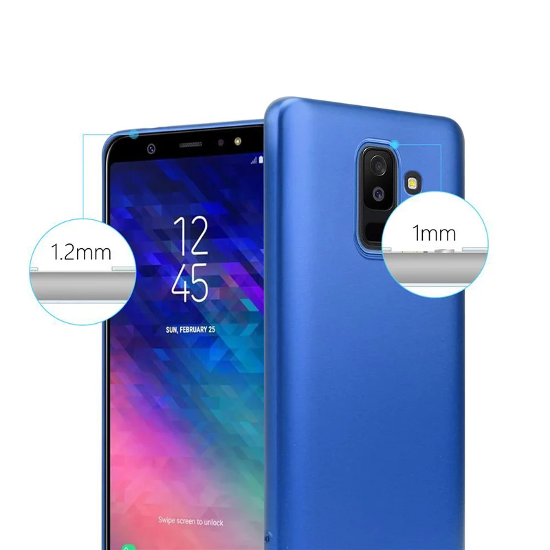 Cadorabo Hülle kompatibel mit Samsung Galaxy A6 PLUS 2018 Schutzhülle aus flexiblem TPU Silikon