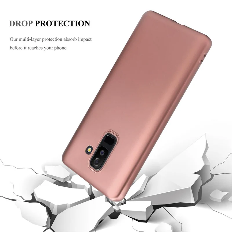 Cadorabo Hülle kompatibel mit Samsung Galaxy A6 PLUS 2018 Schutzhülle aus flexiblem TPU Silikon
