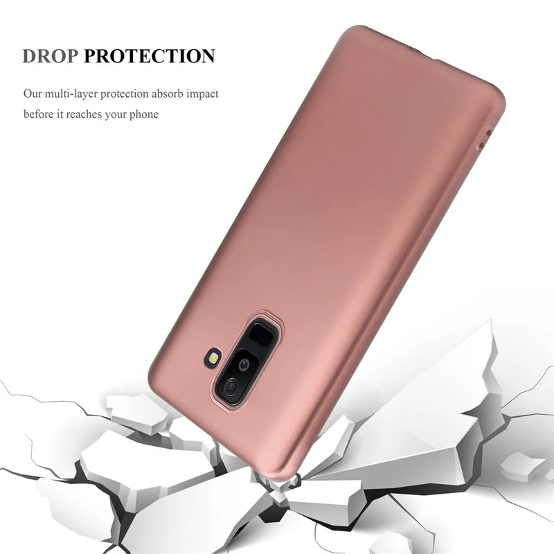 Cadorabo Hülle kompatibel mit Samsung Galaxy A6 PLUS 2018 Schutzhülle aus flexiblem TPU Silikon