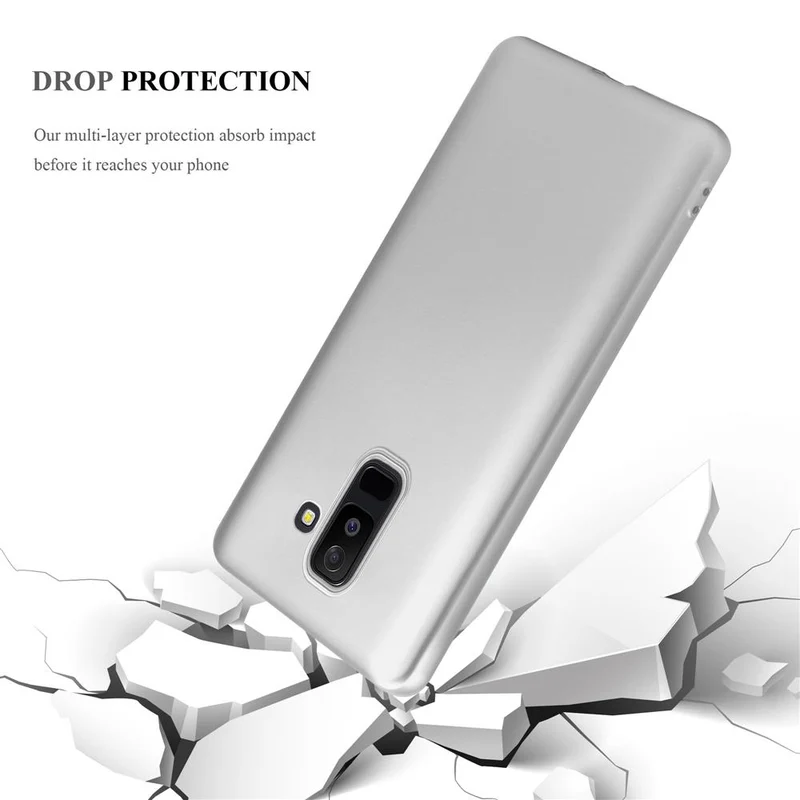 Cadorabo Hülle kompatibel mit Samsung Galaxy A6 PLUS 2018 Schutzhülle aus flexiblem TPU Silikon
