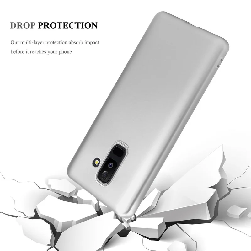 Cadorabo Hülle kompatibel mit Samsung Galaxy A6 PLUS 2018 Schutzhülle aus flexiblem TPU Silikon