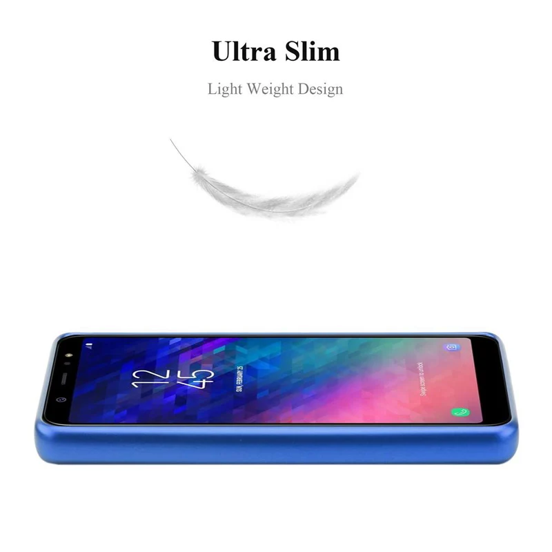 Cadorabo Hülle kompatibel mit Samsung Galaxy A6 2018 Schutzhülle aus flexiblem TPU Silikon