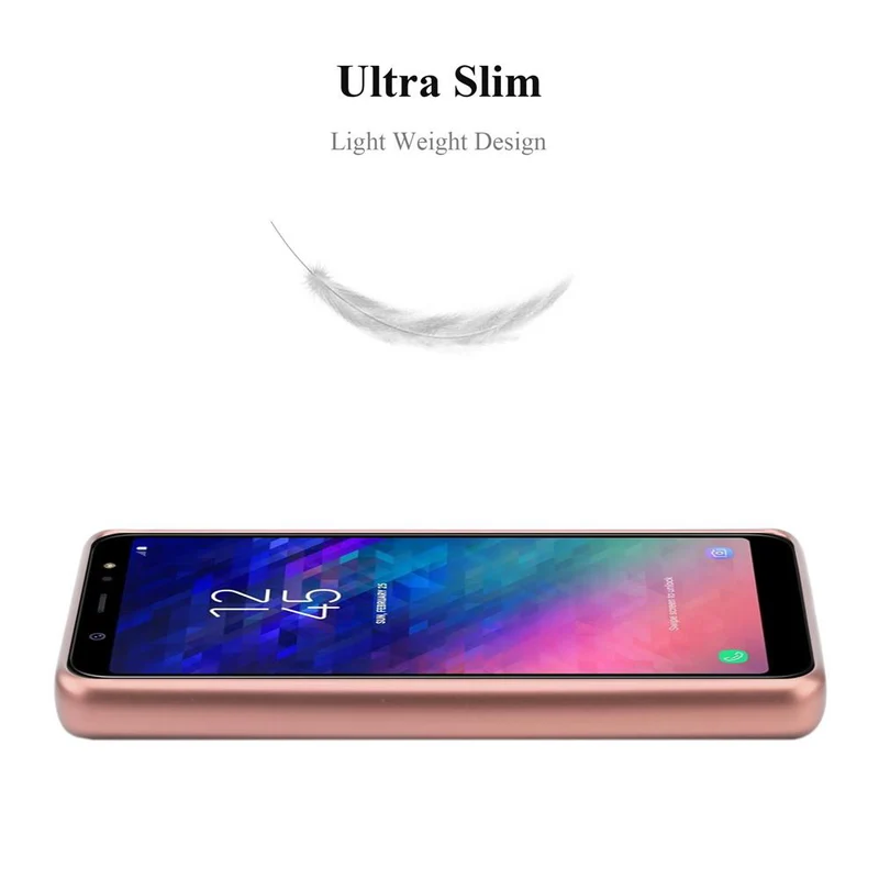Cadorabo Hülle kompatibel mit Samsung Galaxy A6 2018 Schutzhülle aus flexiblem TPU Silikon