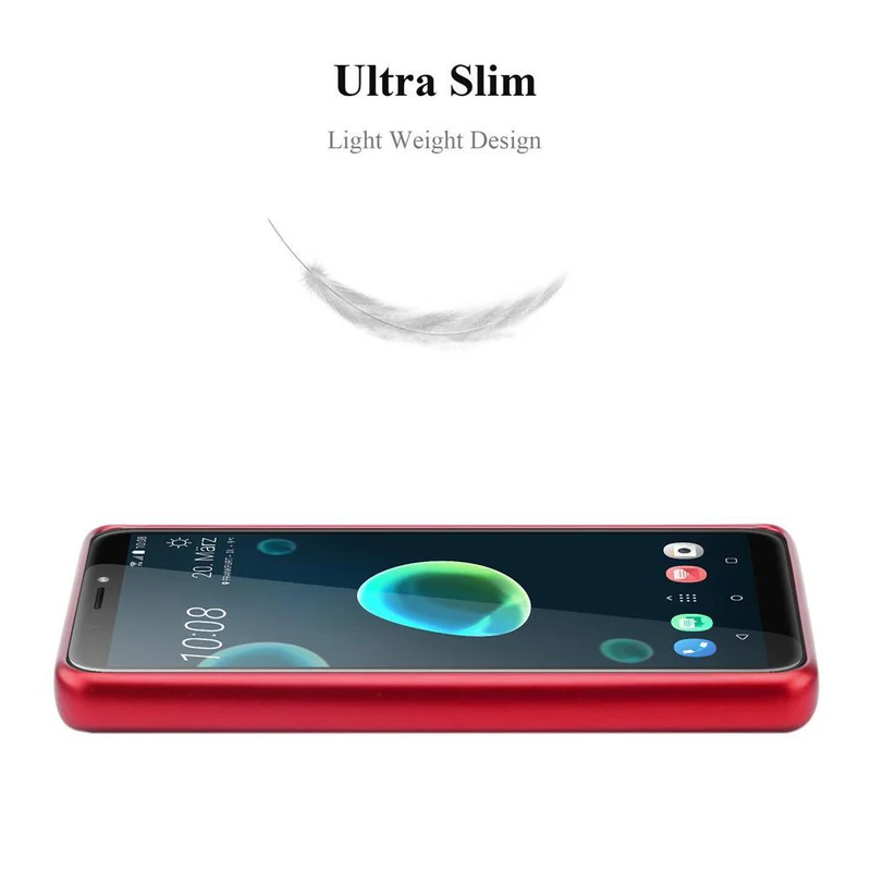 Cadorabo Hülle kompatibel mit HTC Desire 12 PLUS Schutzhülle aus flexiblem TPU Silikon